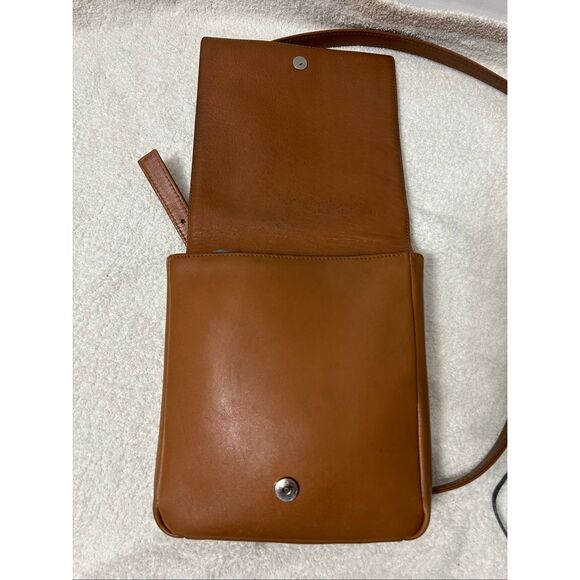 Vintage Lamarthe crossbody leather camel bag - Picture 6 of 12